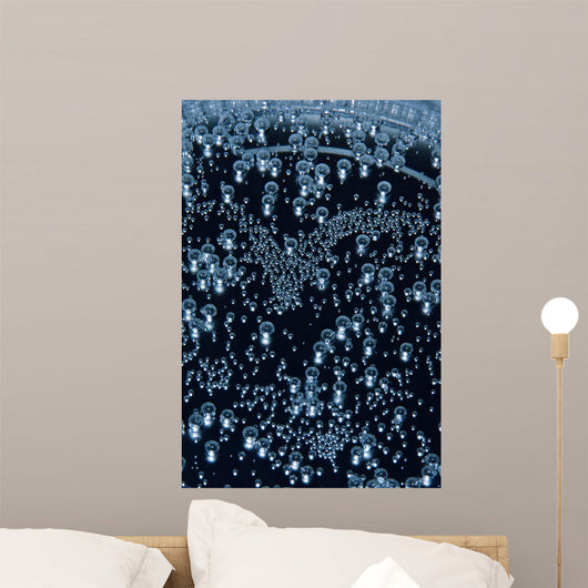 Bubbles Wall Mural