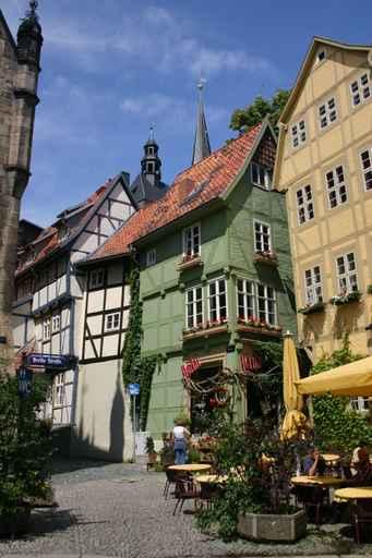 Colorful Half-timbered Houses Old Wall Decal