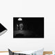 Pool Player in Black and White Wall Mural