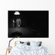 Pool Player in Black and White Wall Mural