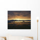 Midnight Sun Over Snowy Disko Bay Wall Mural