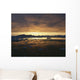 Midnight Sun Over Snowy Disko Bay Wall Mural
