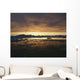 Midnight Sun Over Snowy Disko Bay Wall Mural