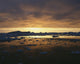 Midnight Sun Over Snowy Disko Bay Wall Mural
