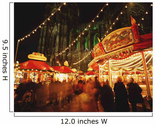 Cologne Cathedral And Christmas Market Wall Mural