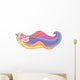 Floating Rainbow Unicorn Wall Decal