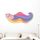 Floating Rainbow Unicorn Wall Decal