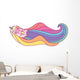 Floating Rainbow Unicorn Wall Decal