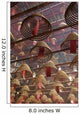 Smoking Incense Spirals At The Man Mo Temple In Hong Kong, Close Up Wall Mural
