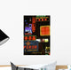 Neon Signs On Nathan Road, Close Up Wall Mural