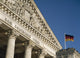Detail Of Bundestag With German Flag In Front Wall Mural