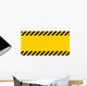 Black and Yellow Warning Wall Decal
