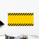 Black and Yellow Warning Wall Decal