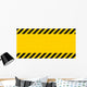 Black and Yellow Warning Wall Decal