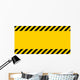 Black and Yellow Warning Wall Decal