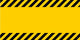 Black and Yellow Warning Wall Decal