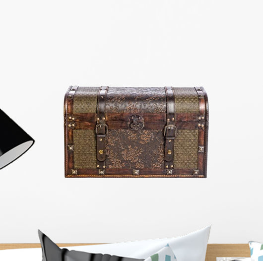 Old Vintage Treasure Chest Wall Decal