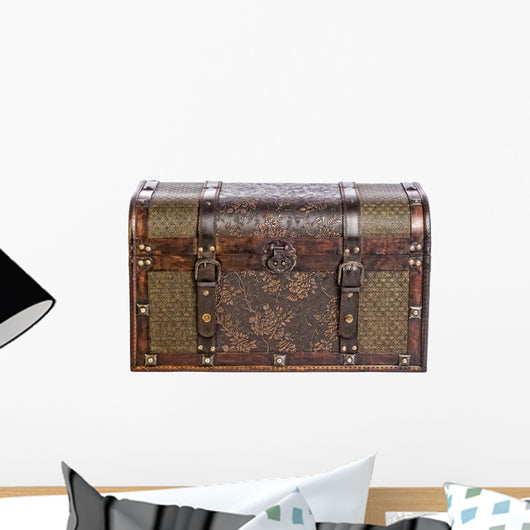 Old Vintage Treasure Chest Wall Decal
