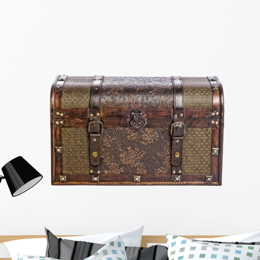 Old Vintage Treasure Chest Wall Decal