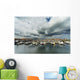 Boats In A Harbor Wall Mural