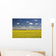 Flowering Canola Field With Clouds Overhead Wall Mural