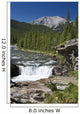 Waterfalls With Rock Ledge And Mountain In The Background Wall Mural
