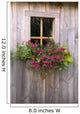 Wooden Shed With A Flower Box Under The Window Wall Mural