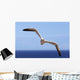 Gannet Flying Over The Water Wall Mural