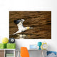 Gannet Flying Away From Water Level Wall Mural