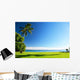 Caribbean Sea and Palms Wall Decal Design 2