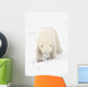 Curious Young Polar Bear Exploring Wall Mural