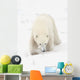 Curious Young Polar Bear Exploring Wall Mural