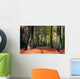 Vibrant Woodland Scene in Autumn Wall Mural