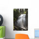 Waterfalls Flowing Down A Rock Cliff Wall Mural