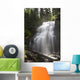 Waterfalls Flowing Down A Rock Cliff Wall Mural