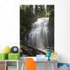 Waterfalls Flowing Down A Rock Cliff Wall Mural