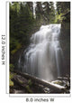 Waterfalls Flowing Down A Rock Cliff Wall Mural
