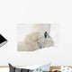Two Polar Bears Play At Hudson Bay Wall Mural