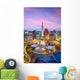 Indianapolis Indiana USA Monument Circle Evening Wall Decal