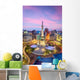 Indianapolis Indiana USA Monument Circle Evening Wall Decal