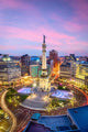 Indianapolis Indiana USA Monument Circle Evening Wall Decal