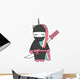 Cute Samurai Ninja Unicorn Wall Decal