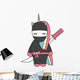 Cute Samurai Ninja Unicorn Wall Decal