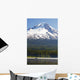 Boating In Trillium Lake With Mount Hood Wall Mural