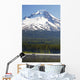 Boating In Trillium Lake With Mount Hood Wall Mural