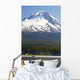 Boating In Trillium Lake With Mount Hood Wall Mural