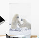 Two Polar Bears Play At Hudson Bay Wall Mural