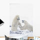 Two Polar Bears Play At Hudson Bay Wall Mural