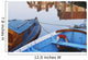 Fishing Boats And Reflection Of Houses In Harbor, Blakeney Wall Mural