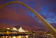 Looking Up The Tyne At Dusk Wall Mural